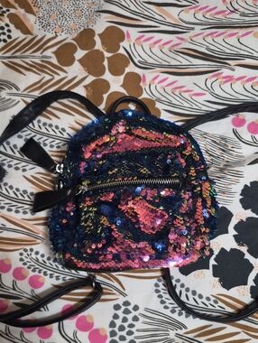 Multicolored Sequin Mini Backpack -